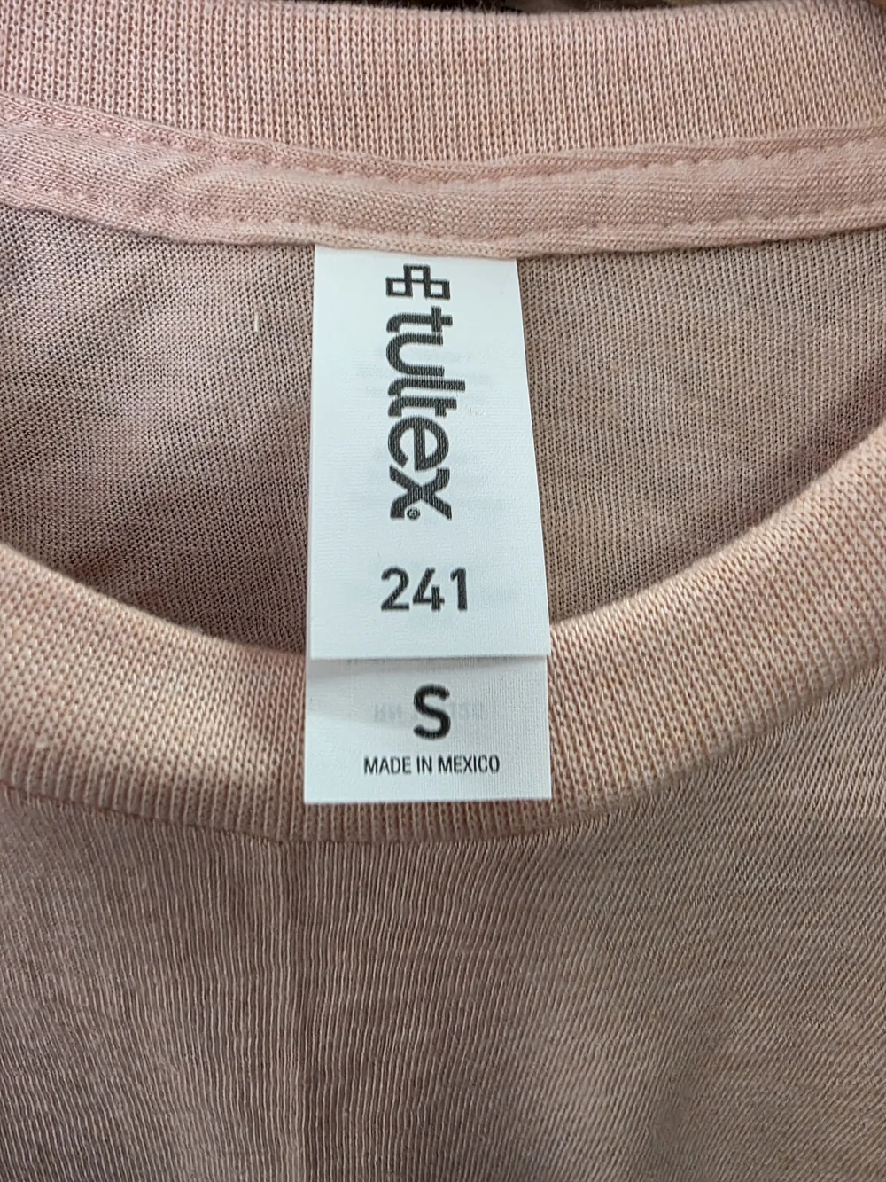 Tultex Pink Crewneck T-Shirt - Picture 3 of 3